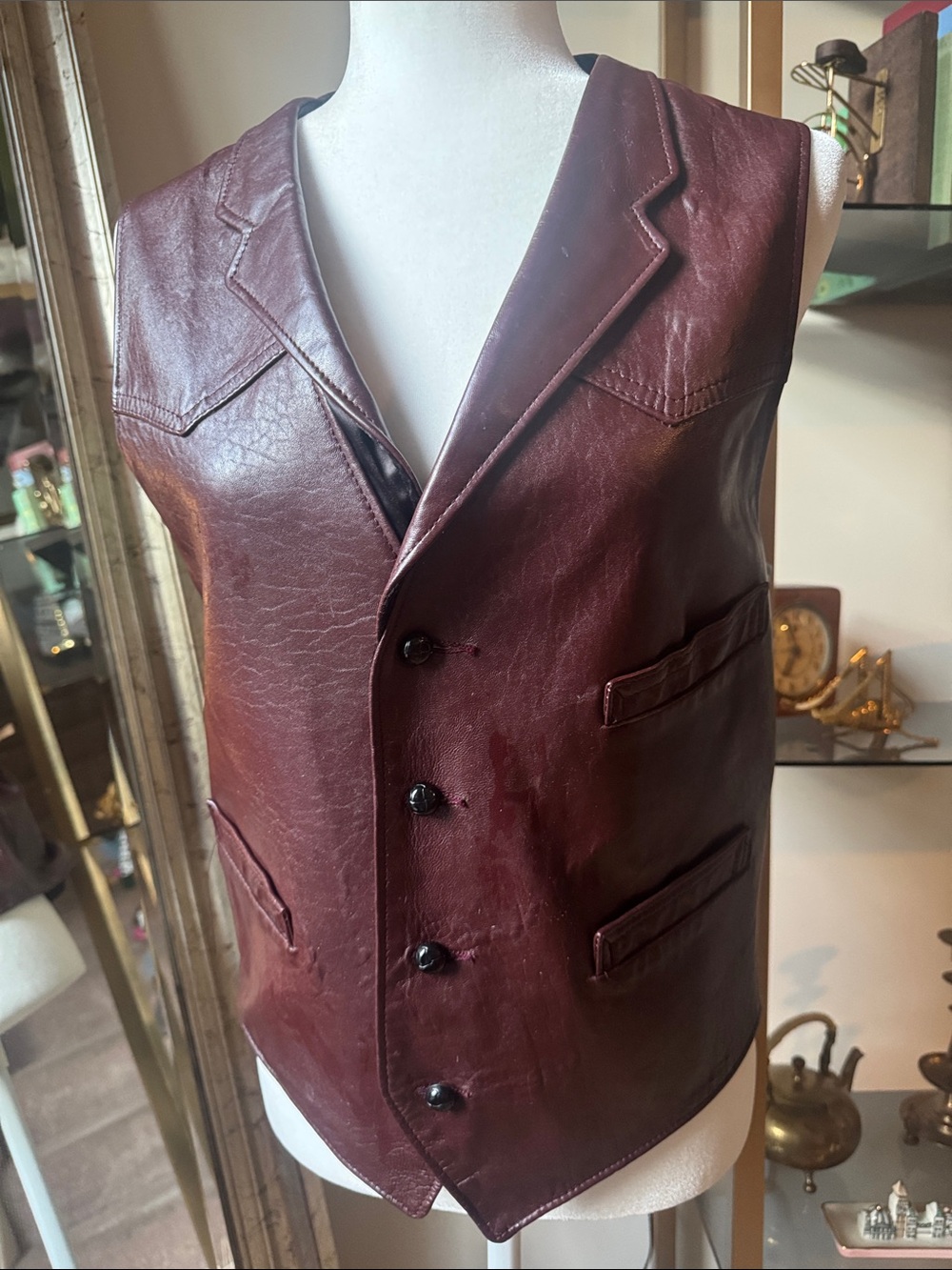 Reed Sportswear Leather Vintage men’s vest